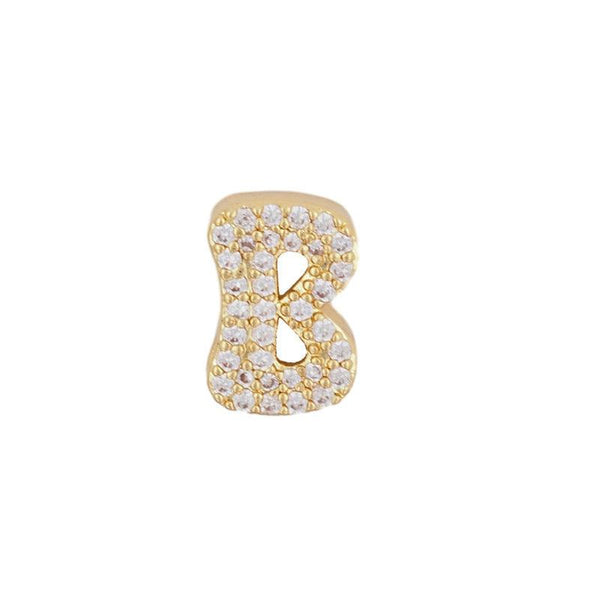 Fashion English 26 letter single pendant gold DIY bracelet necklace accessories