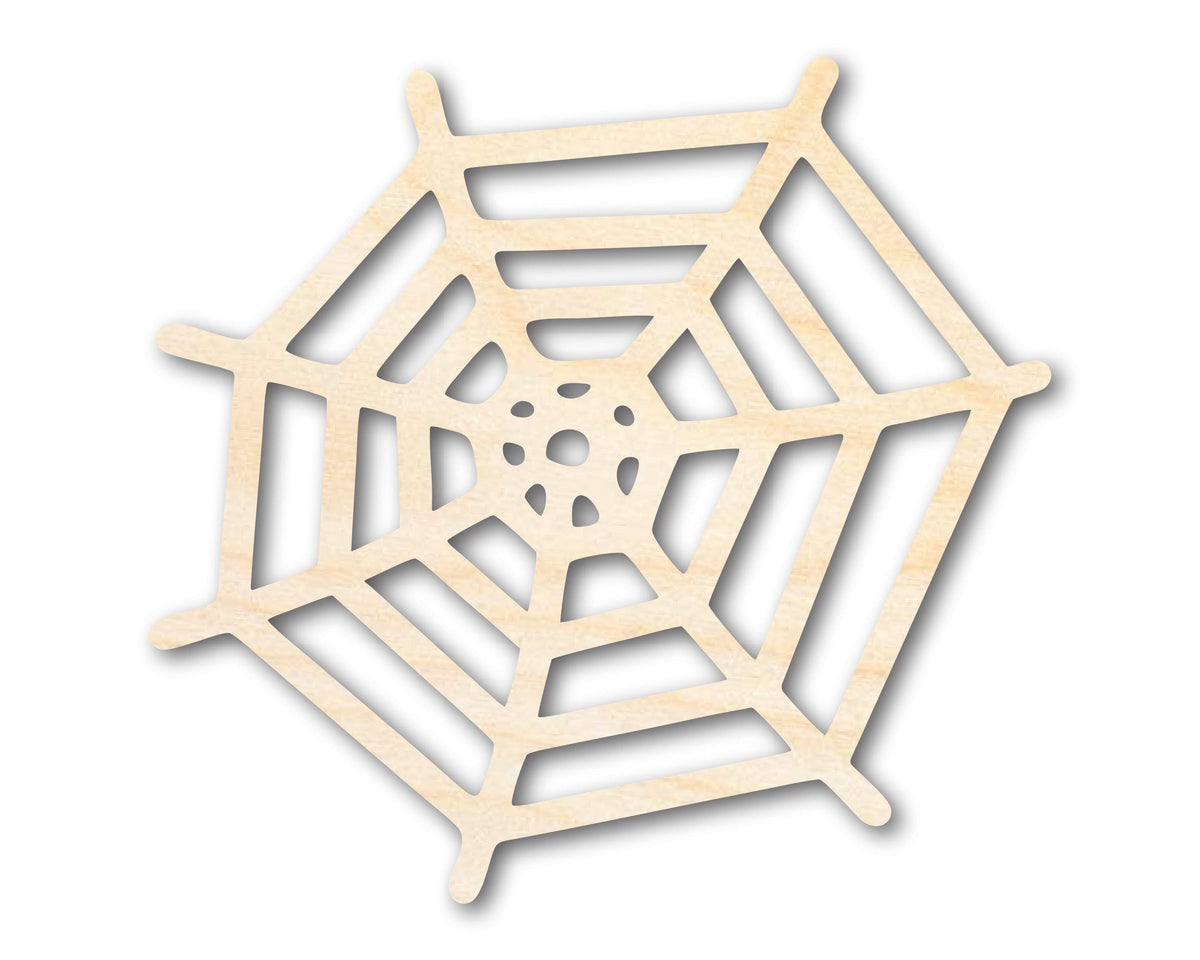 Unfinished Wood Spider Web Shape - Insect - Animal - Wildlife - Craft - up to 46