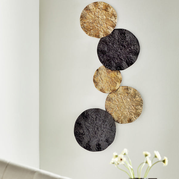 Conch Wall Art | Antique Brass And Black