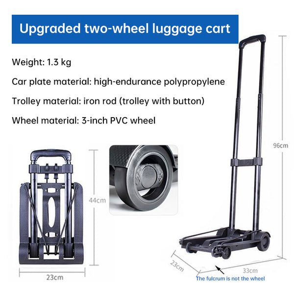 Foldable portable carts: wheel, luggage, hand truck, trolley, travel - shopping, household.