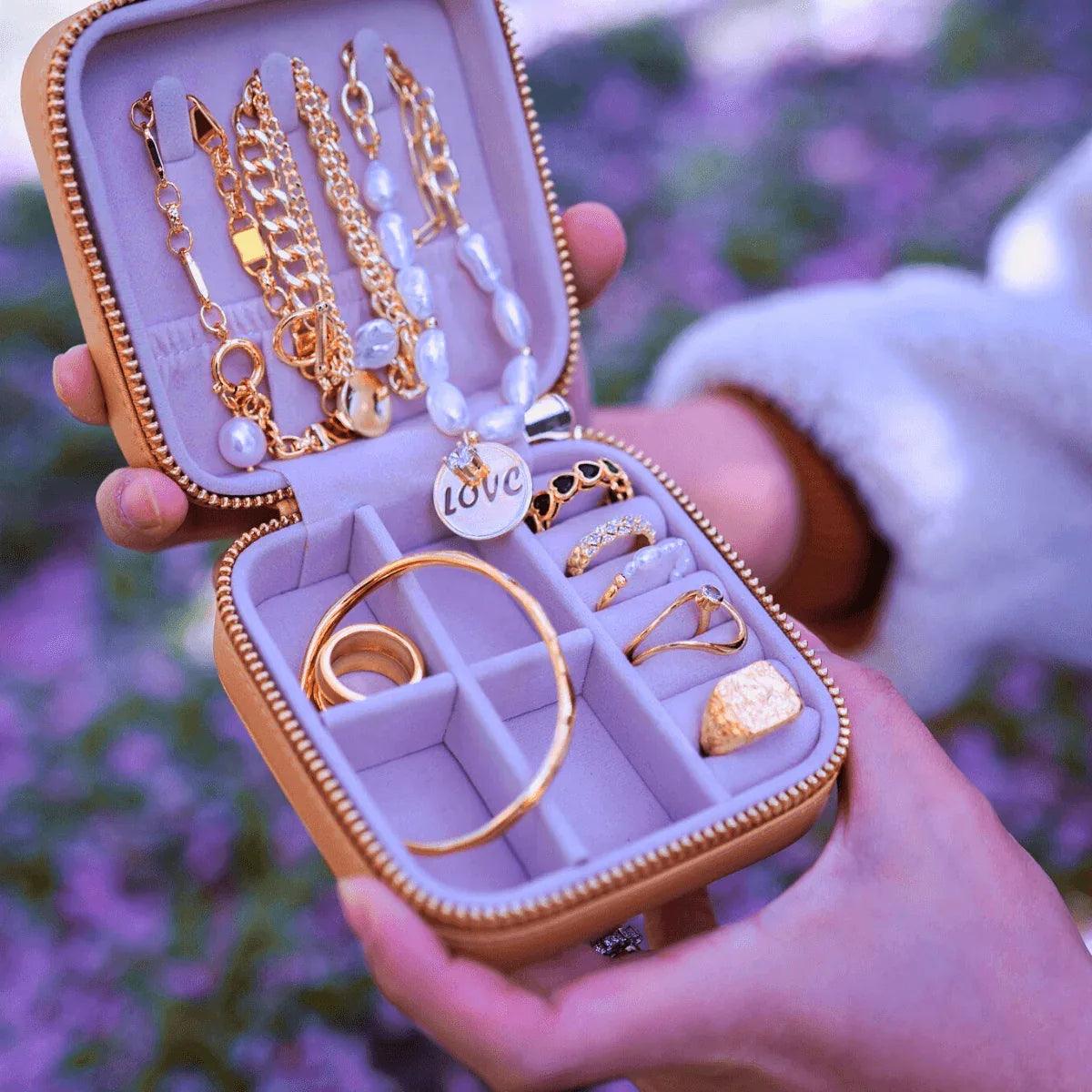 Luxury Jewelry Box - Beige - Gifts for You 'n Me