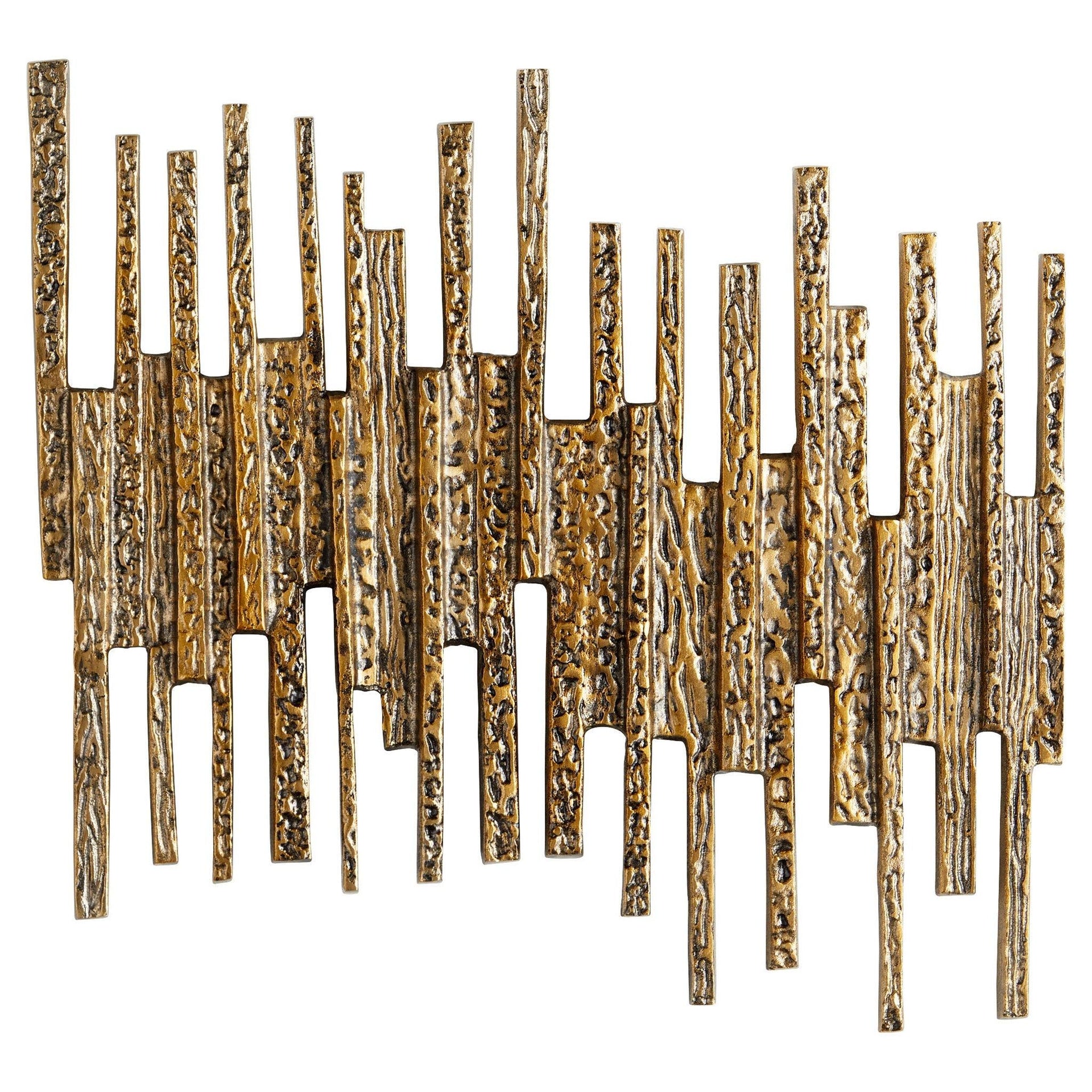 Ledger Wall Decor | Antique Brass