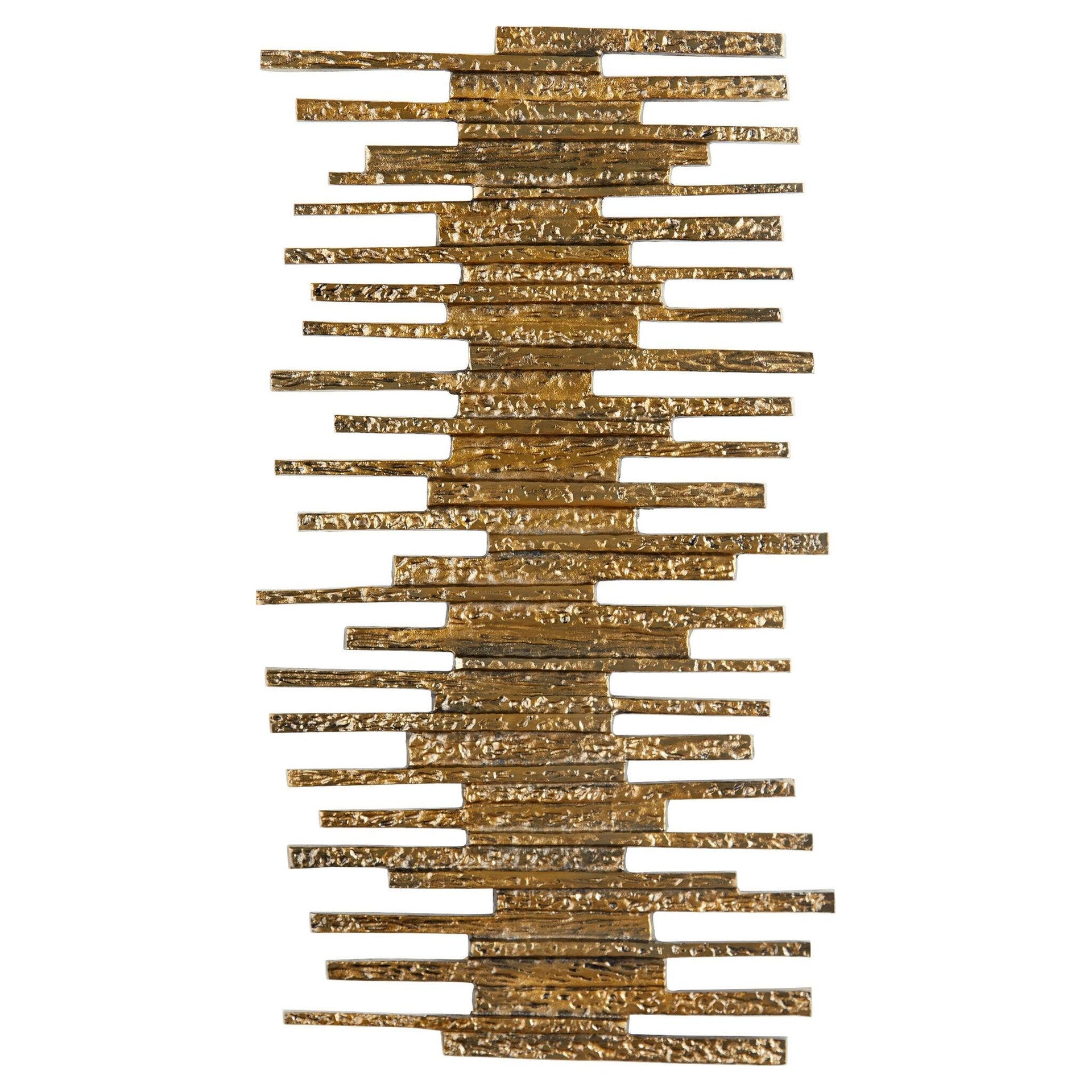 Ledger Wall Decor | Antique Brass