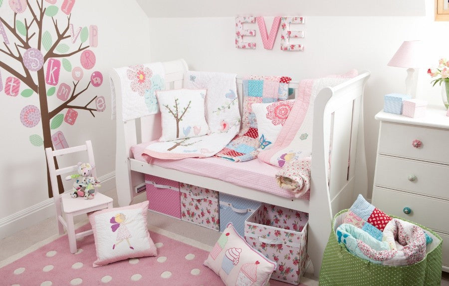 Rosie Pink Floral Fabric Wall Letters