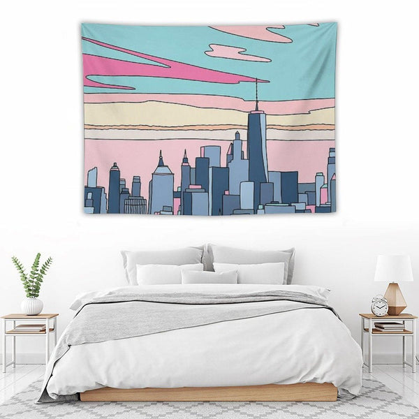 City Sunset by Elebea Tapestry