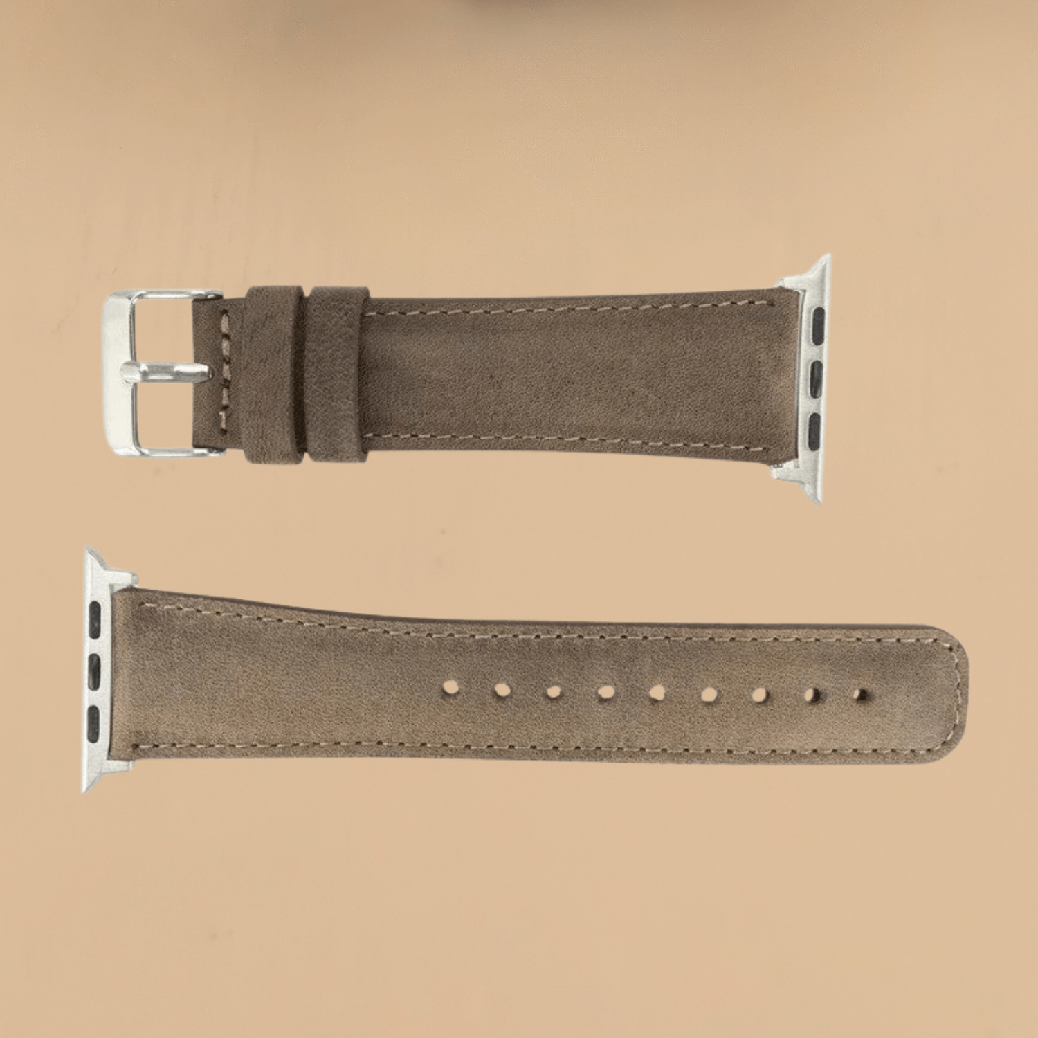 Apple Watch Brown Leather Strap - Boston