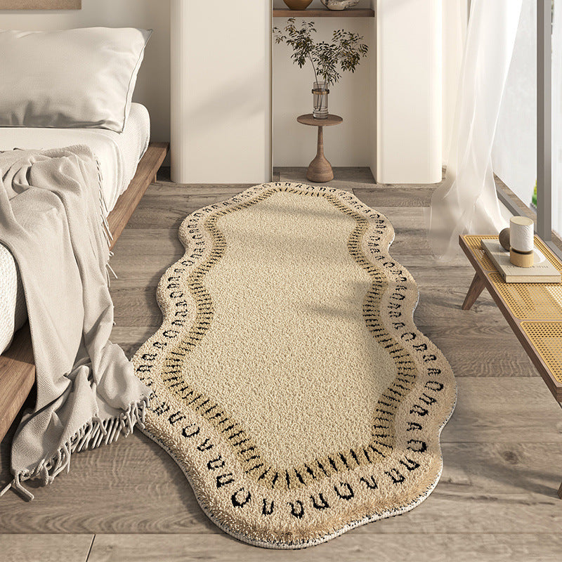 Japanese-style Household Bedroom Irregular-shaped Cashmere-look Modern Minimalist Floor Mat