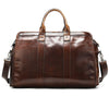 First Layer Cowhide Retro Large-capacity Travel Bag - Coffee