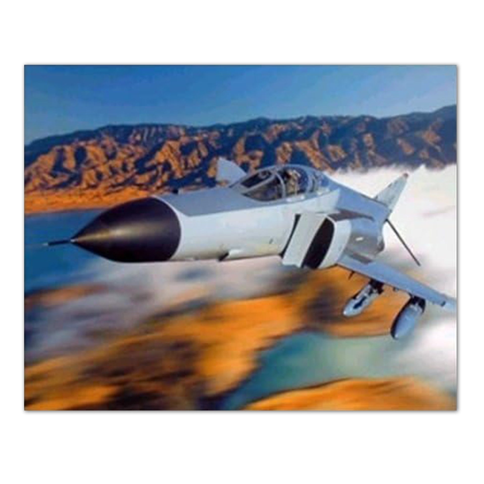 F-4 Phantom II Art – Classic Jet Airplane Wall Decor 16x20 Inch Print