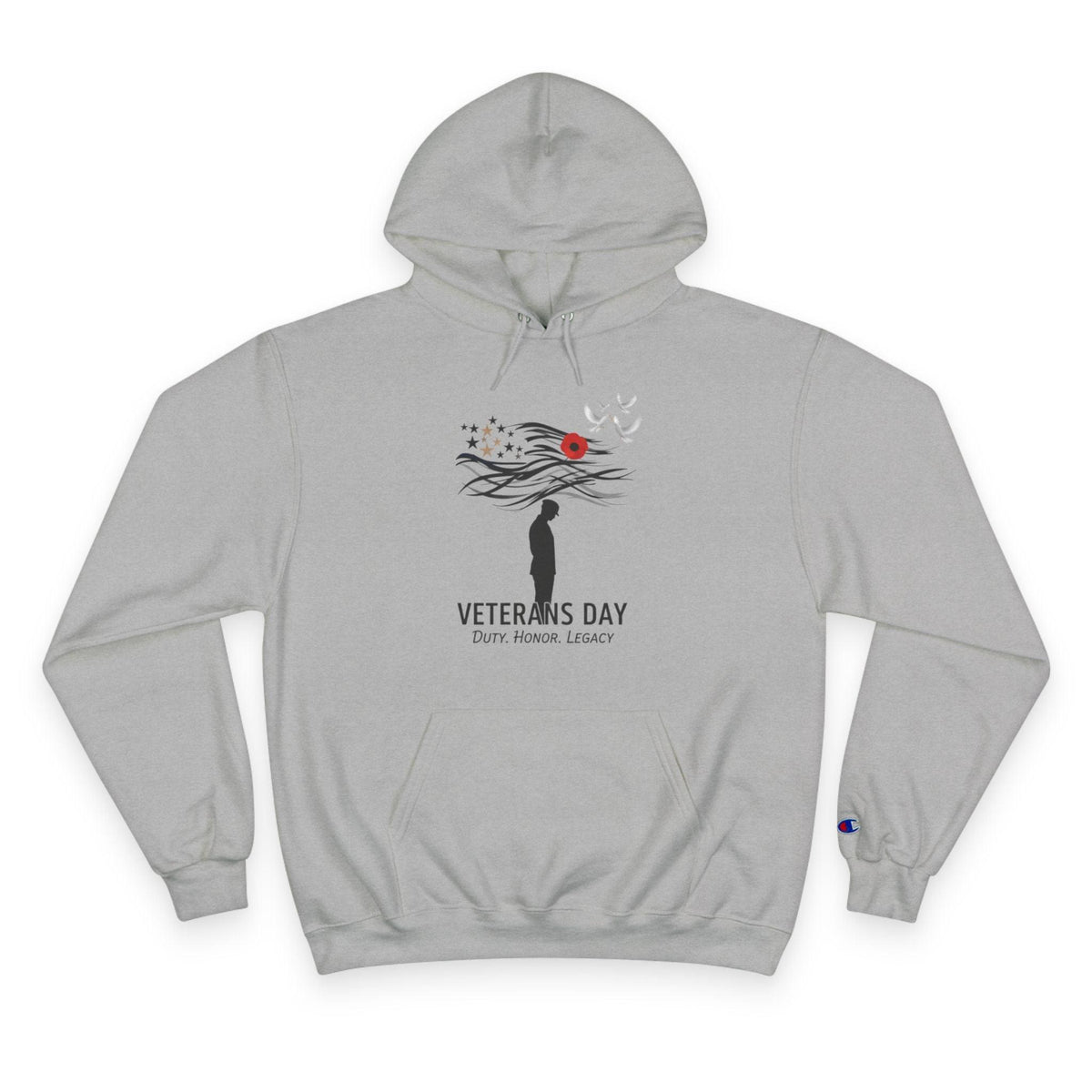 Veterans Day Champion Hoodie, Cozy Hoodie, Gift for Veterans, Memorial Day Apparel, Support Our Troops