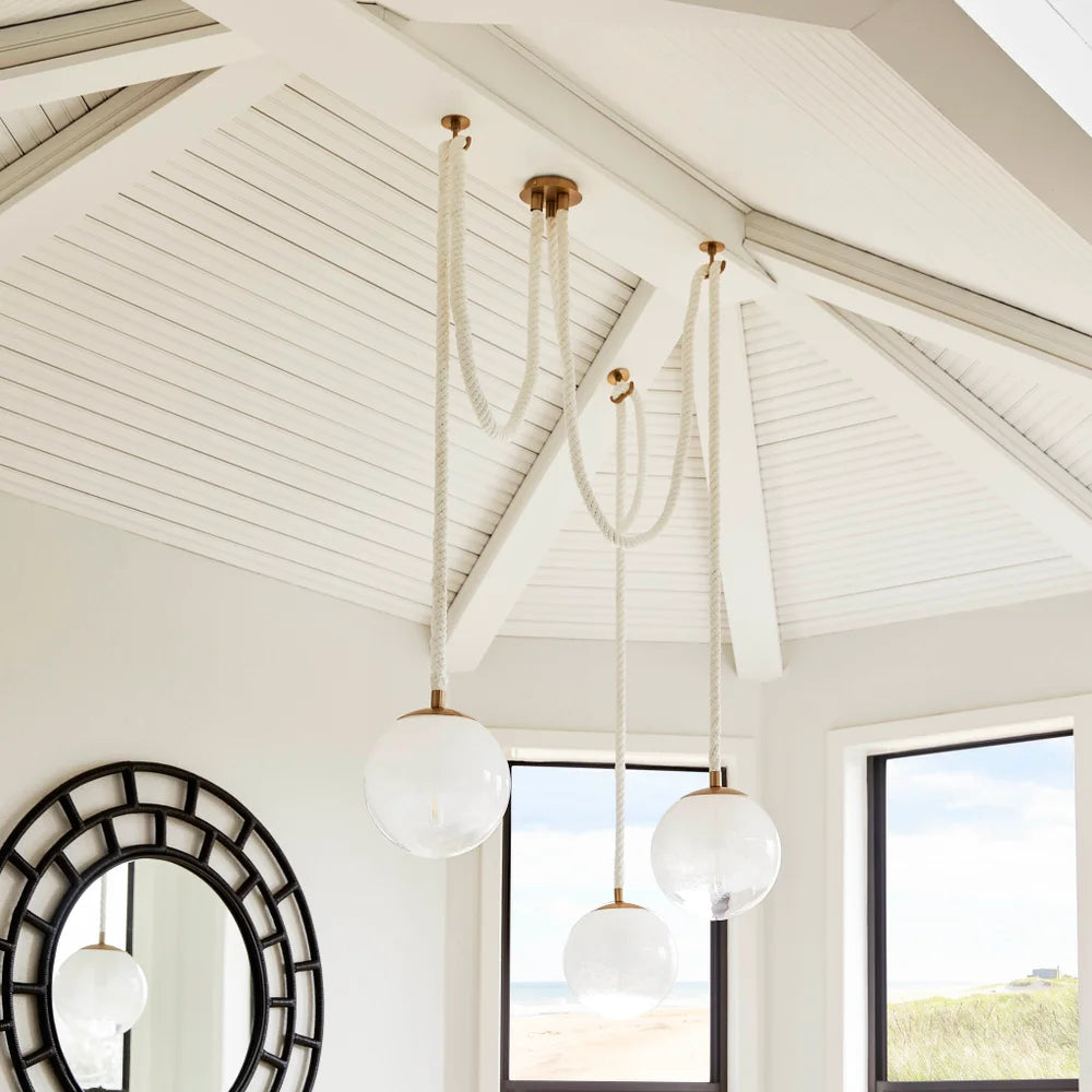 Rockport 1 Light Pendant | Aged Brass