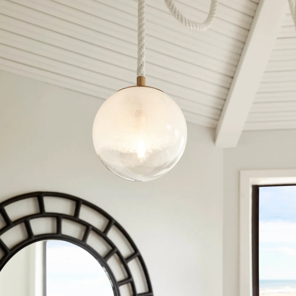 Rockport 1 Light Pendant | Aged Brass