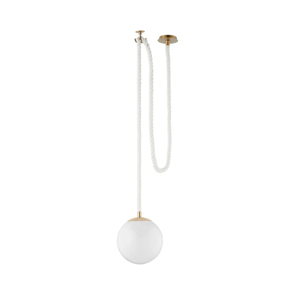 Rockport 1 Light Pendant | Aged Brass - Gifts for You 'n Me