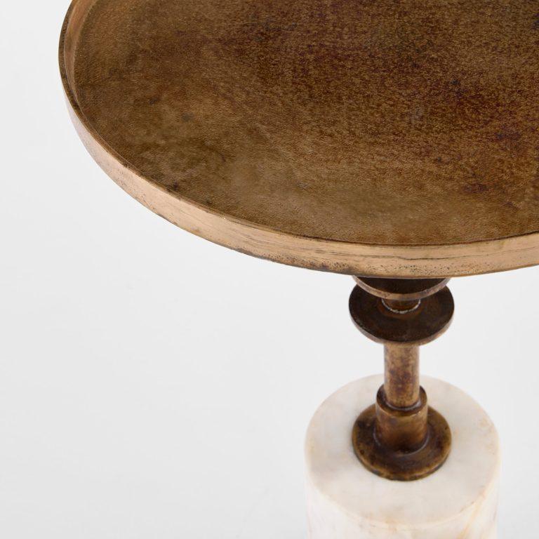 Jetson Accent Table Designed by J Kent Martin | Antique Brass
