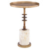 Jetson Accent Table Designed by J Kent Martin | Antique Brass