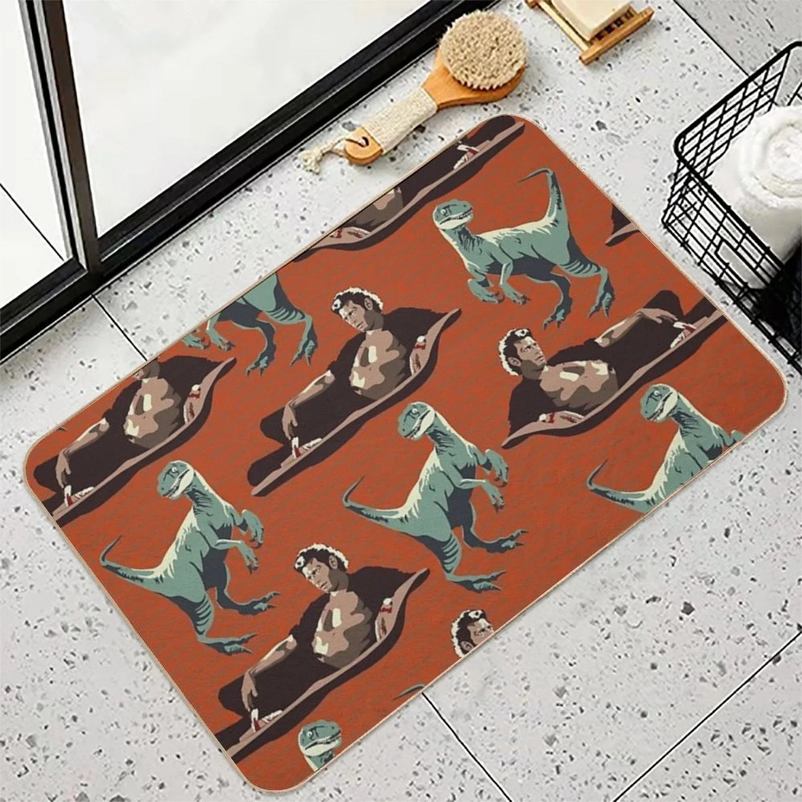 Jurassic Geniuses Bath Mat