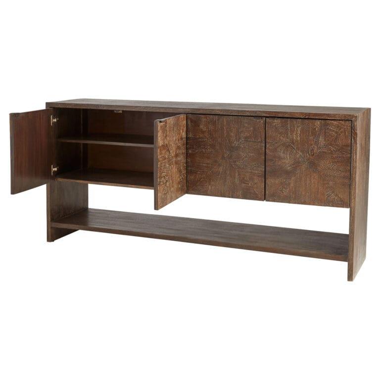 Alta Console Table Designed by J Kent Martin | Cerused Walnut