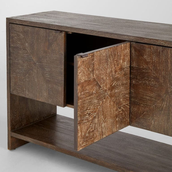 Alta Console Table Designed by J Kent Martin | Cerused Walnut