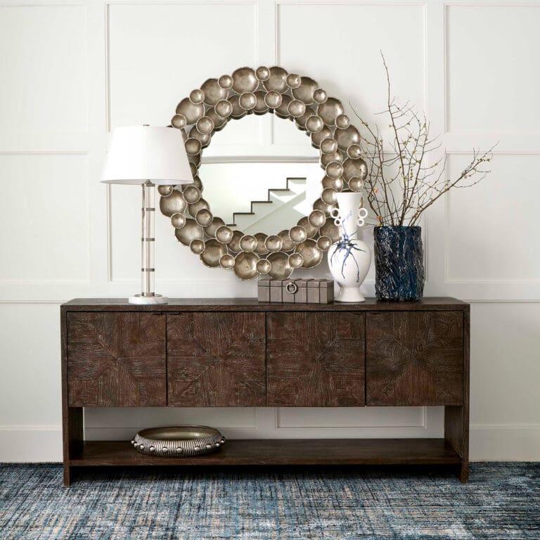 Alta Console Table Designed by J Kent Martin | Cerused Walnut