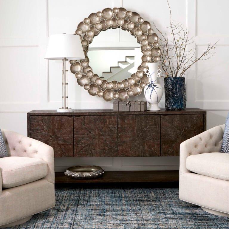 Alta Console Table Designed by J Kent Martin | Cerused Walnut