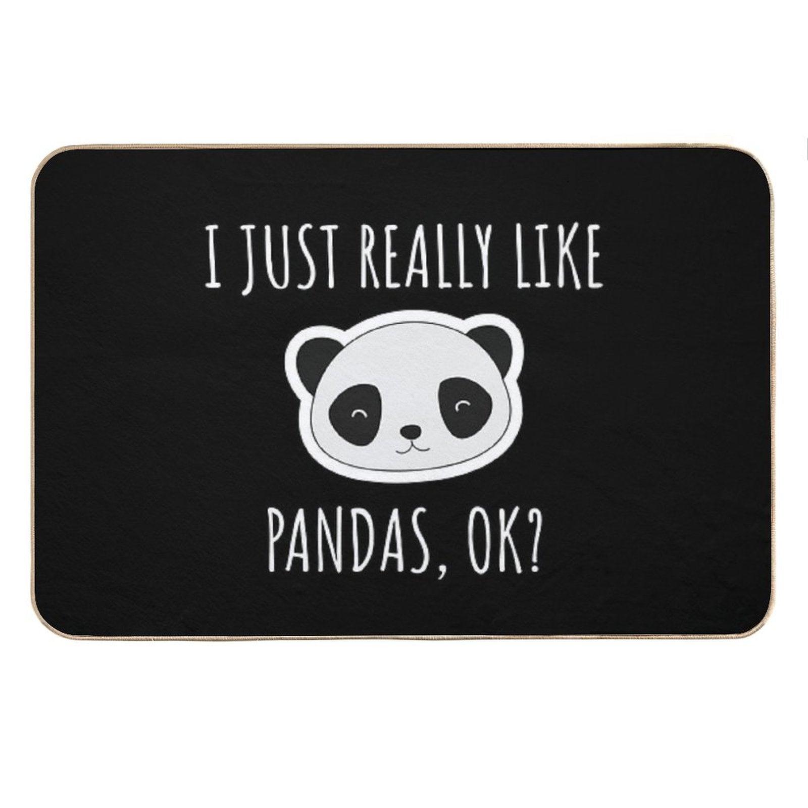 I Just Really Like Pandas, Ok Bath Mat