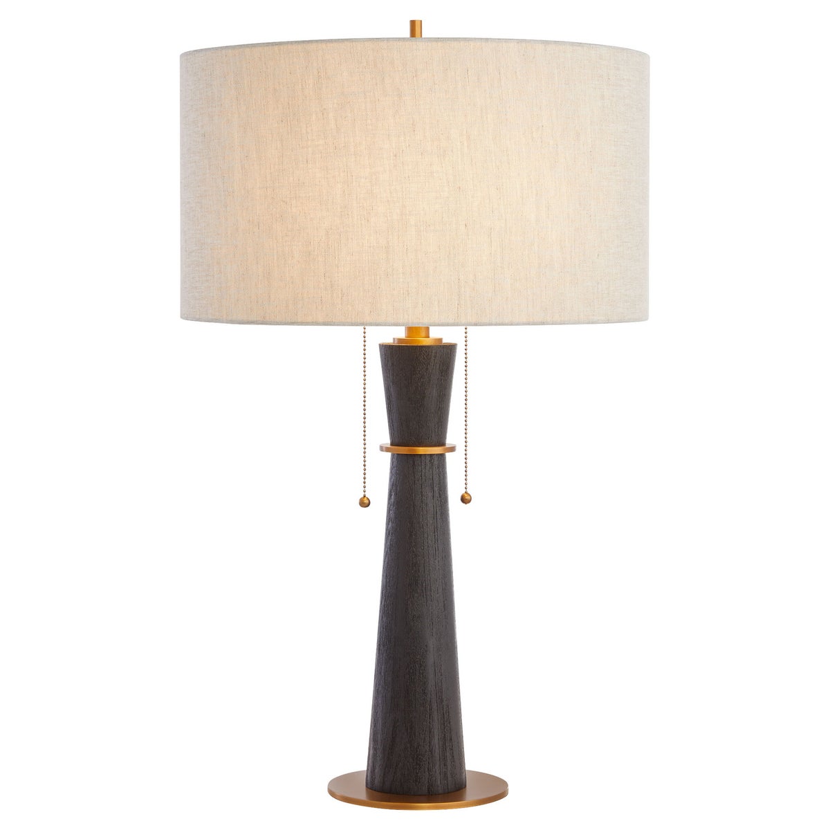 Wright Table Lamp Designed by J. Kent Martin | Black | Brass