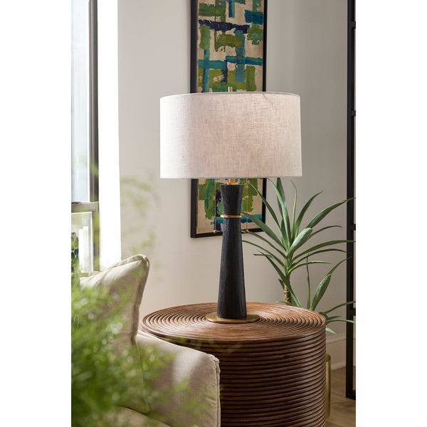 Wright Table Lamp Designed by J. Kent Martin | Black | Brass - Gifts for You 'n Me