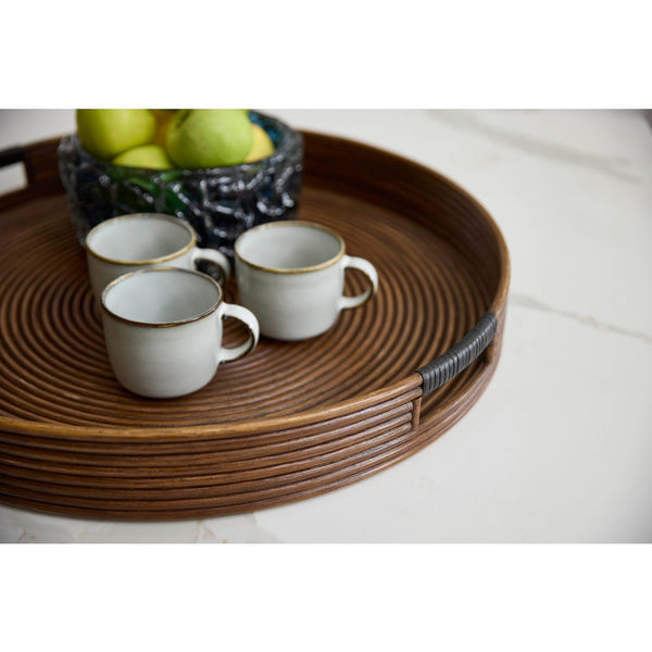 Papeete Round Tray Designed by J. Kent Martin | Brown