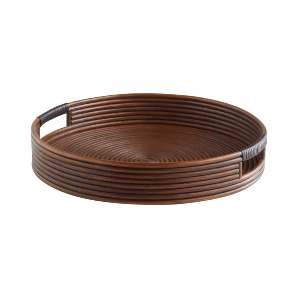 Papeete Round Tray Designed by J. Kent Martin | Brown