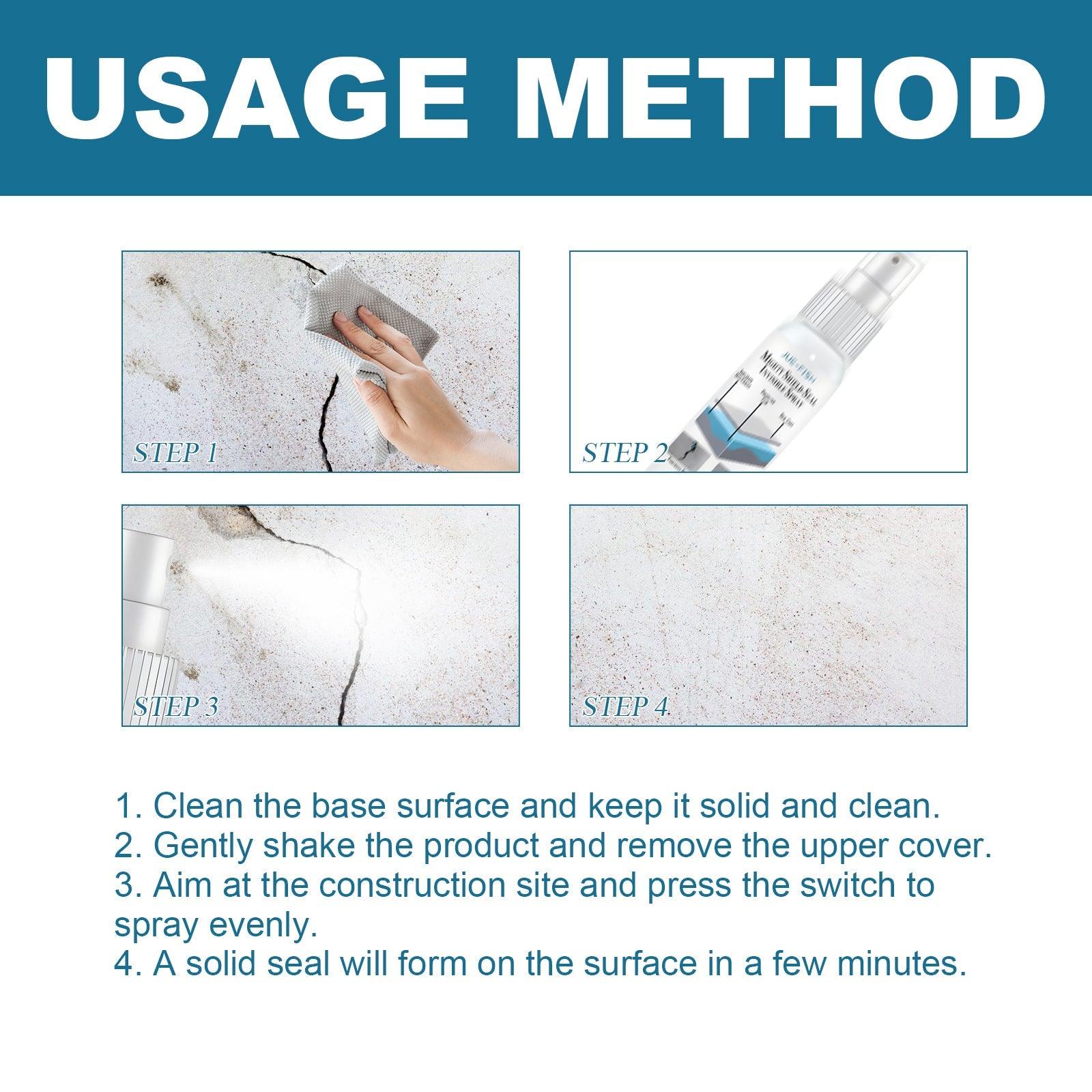 Waterproof Leak Repair Spray, Bathroom Tile External Wall Leakage And Penetration Type Invisible Waterproof And Moisture-Proof