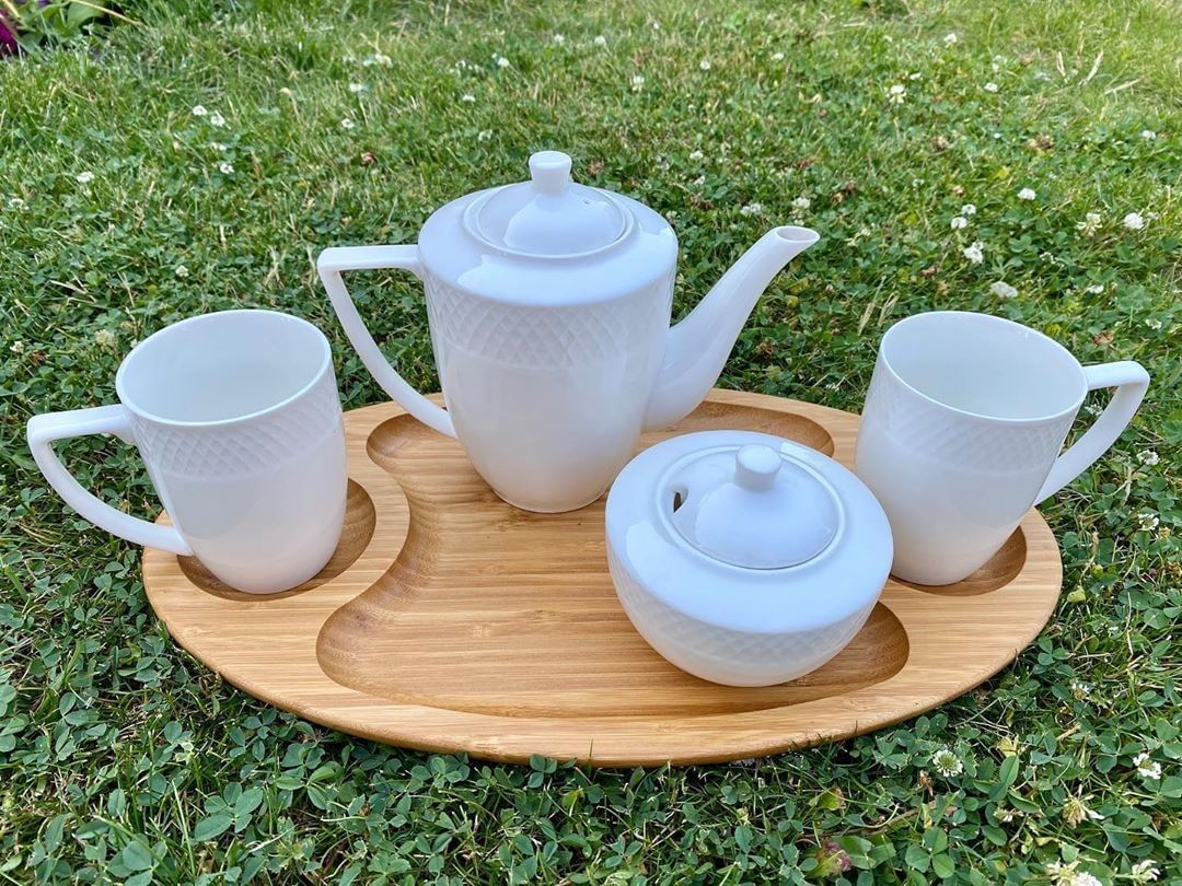 Bamboo 3 Section Platter 18