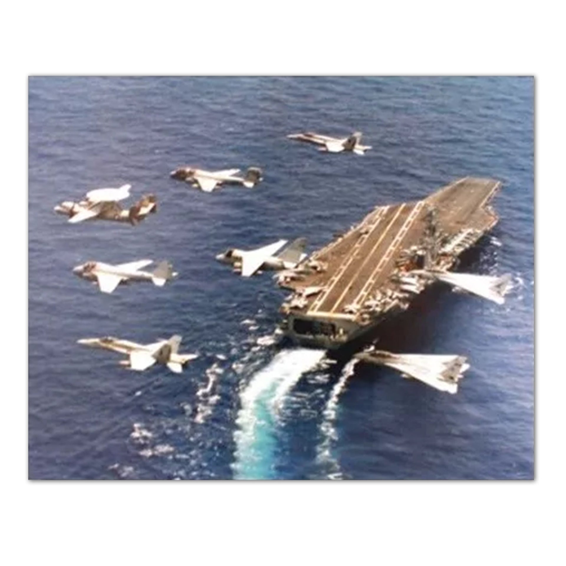 Naval Carrier Art Print - USS Washington CVN-73 16x20 Military Wall Art