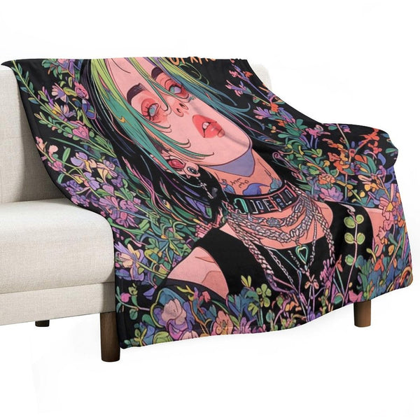 Billie's Hair Inspired Avatar Versatility Throw Blanket