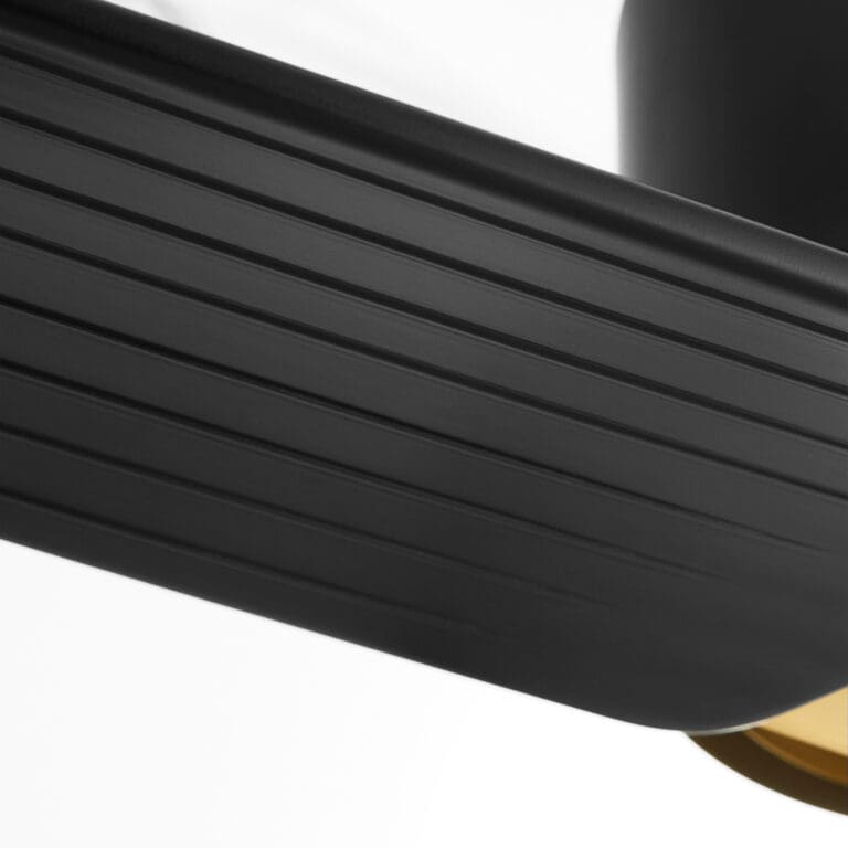 Buran 58″ Ceiling Fan | Black – Aged Brass