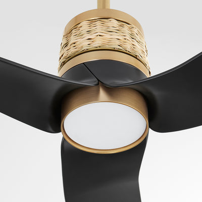 62″ Levant Ceiling Fan | Aged Brass