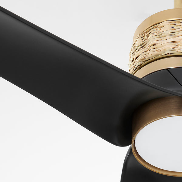 62″ Levant Ceiling Fan | Aged Brass