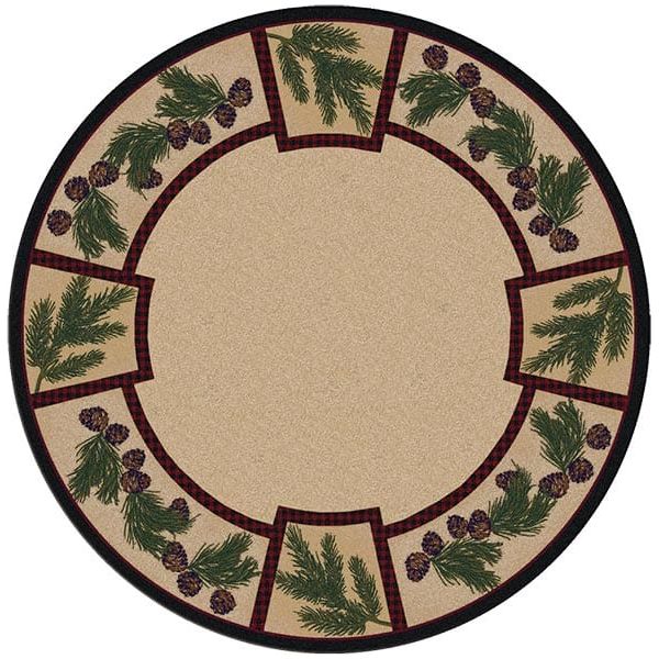 Pinecones and Branches Area Rug Collection