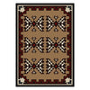 Broken Arrow Brown Rug