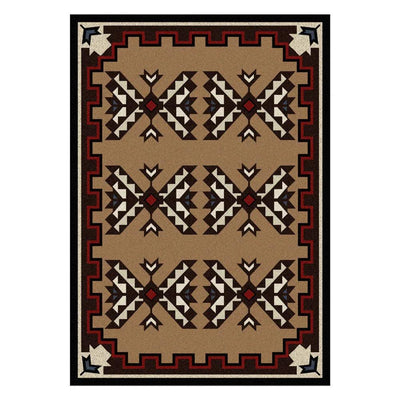 Broken Arrow Brown Rug