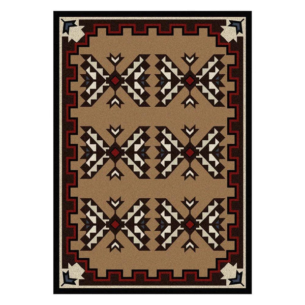 Broken Arrow Brown Rug - Gifts for You 'n Me
