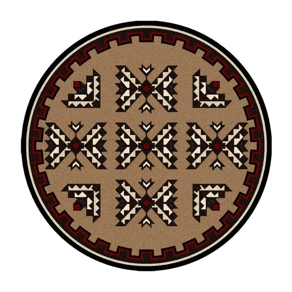Broken Arrow Brown Rug - Gifts for You 'n Me