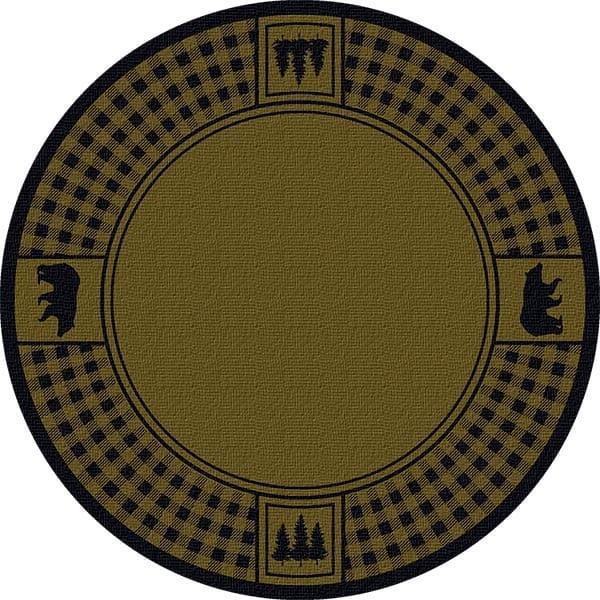 Bear Plaid Green Area Rug - Gifts for You 'n Me