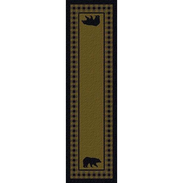 Bear Plaid Green Area Rug - Gifts for You 'n Me