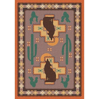 Desert Coyote Southwest Area Rug