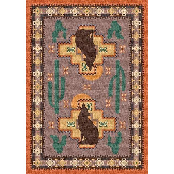 Desert Coyote Southwest Area Rug - Gifts for You 'n Me