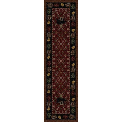 Bear Ridge Red Area Rug