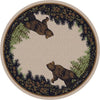 Bear Duo 8' Round Area Rug