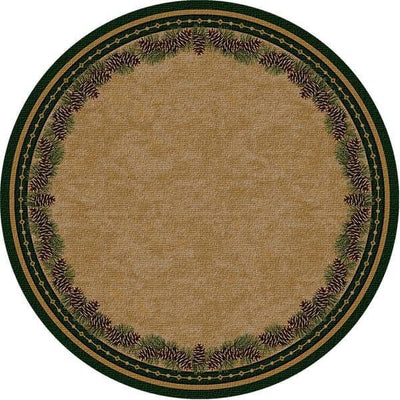 Just Pines 8' Round Area Rug