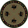 Bear Ridge Green 8' Round Area Rug
