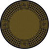 Pinecone Plaid Green 8' Round Area Rug